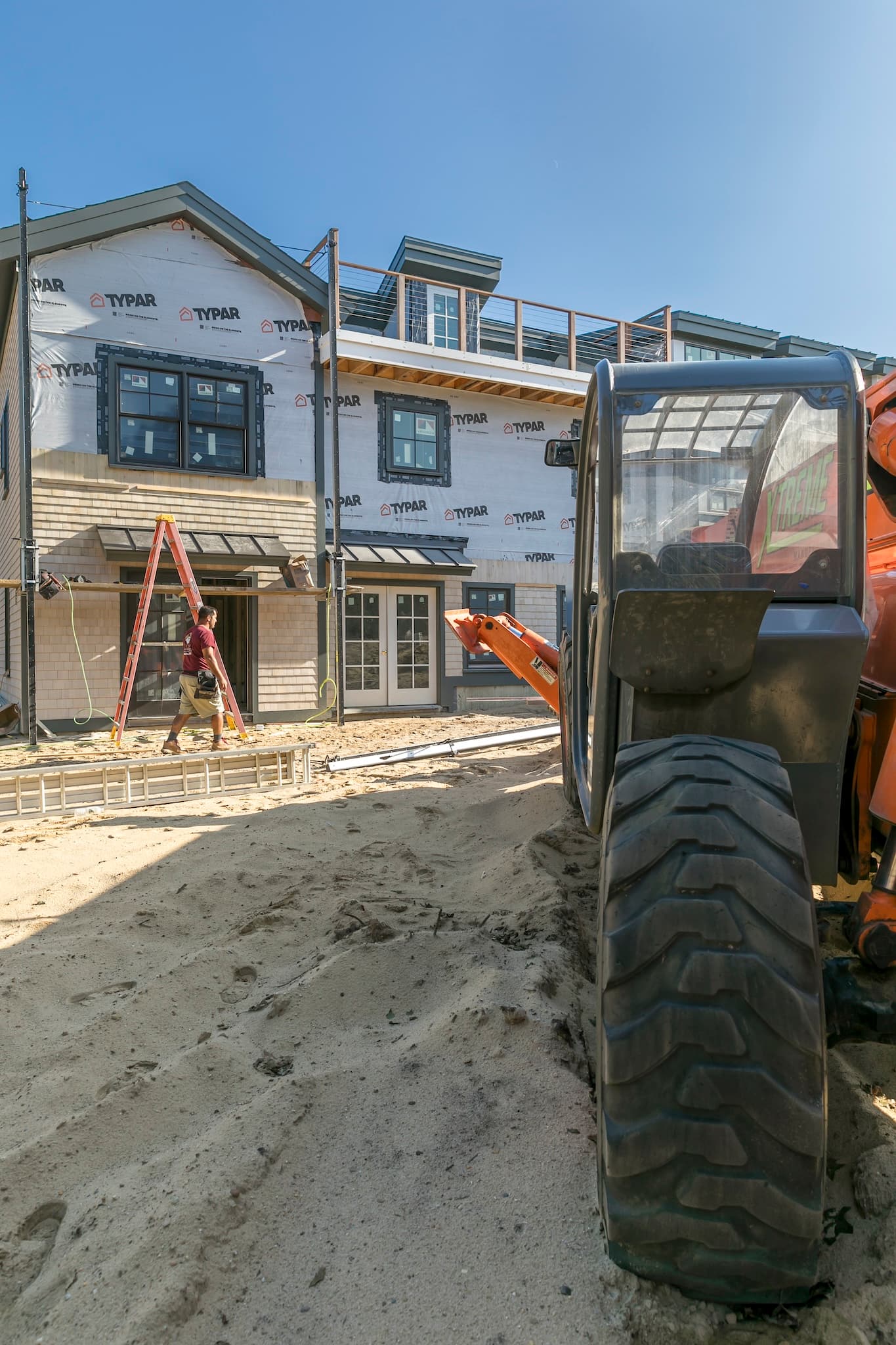 A telescoping forklift or boom forklift is one of the essential tools for a home construction job, lifting and moving heavy items